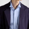 Chaqueta de mezcla de algodón de un solo pecho Chaqueta de mezcla de algodón de un solo pecho