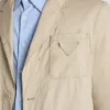 Chaqueta de mezcla de algodón de un solo pecho Chaqueta de mezcla de algodón de un solo pecho