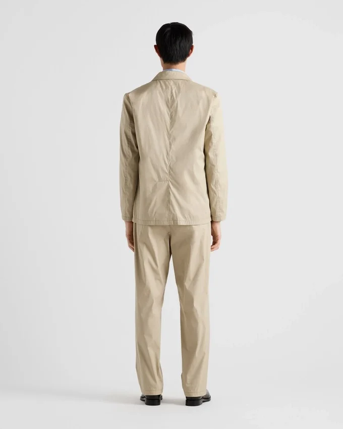 Chaqueta de mezcla de algodón de un solo pecho Chaqueta de mezcla de algodón de un solo pecho