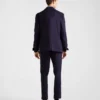 Chaqueta de mezcla de algodón de un solo pecho Chaqueta de mezcla de algodón de un solo pecho