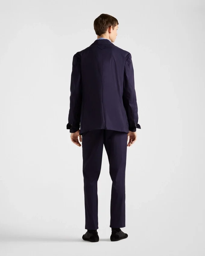 Chaqueta de mezcla de algodón de un solo pecho Chaqueta de mezcla de algodón de un solo pecho