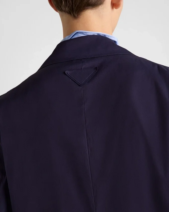 Chaqueta de mezcla de algodón de un solo pecho Chaqueta de mezcla de algodón de un solo pecho
