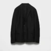 Chaqueta de mezcla de lana de un solo pecho Chaqueta de mezcla de lana de un solo pecho