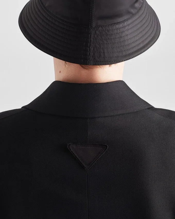 Chaqueta de mezcla de lana de un solo pecho Chaqueta de mezcla de lana de un solo pecho