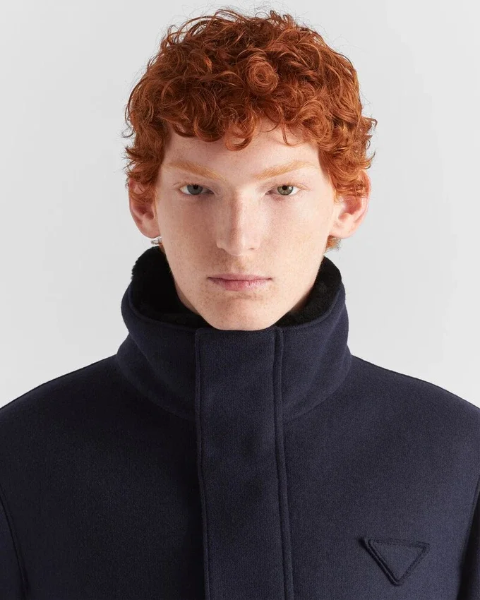 Chaqueta de mezcla de lana y piel de oveja Chaqueta de mezcla de lana y piel de oveja