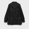 Chaqueta de mohair de cabrito teñida en prenda