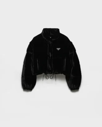 Chaqueta de plumón de terciopelo