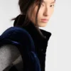 Chaqueta de plumón de terciopelo