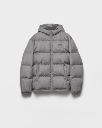 Chaqueta de plumón y lana de peso medio