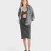 Chaqueta de popelín a cuadros