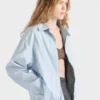 Chaqueta de popelín a cuadros