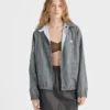 Chaqueta de popelín a cuadros