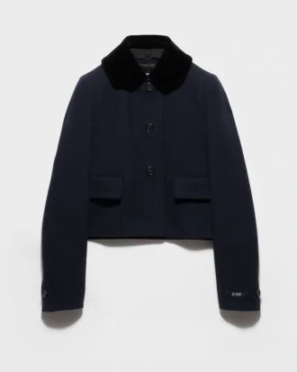 Chaqueta de tela Natté de un solo pecho