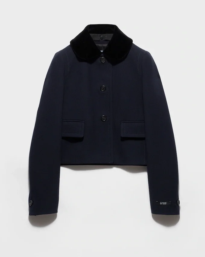 Chaqueta de tela Natté de un solo pecho Chaqueta de tela Natté de un solo pecho
