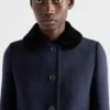 Chaqueta de tela Natté de un solo pecho Chaqueta de tela Natté de un solo pecho