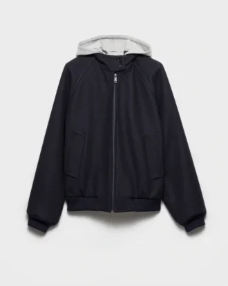 Chaqueta de tela y forro polar de algodón
