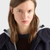 Chaqueta de tela y forro polar de algodón Chaqueta de tela y forro polar de algodón
