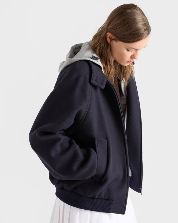 Chaqueta de tela y forro polar de algodón Chaqueta de tela y forro polar de algodón