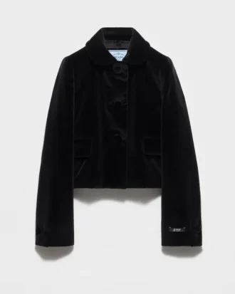 Chaqueta de terciopelo de un solo pecho Chaqueta de terciopelo de un solo pecho