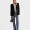 Chaqueta de terciopelo de un solo pecho Chaqueta de terciopelo de un solo pecho