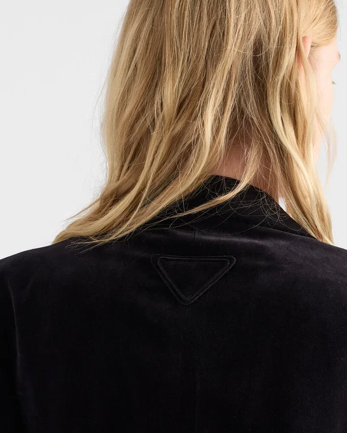 Chaqueta de terciopelo de un solo pecho Chaqueta de terciopelo de un solo pecho