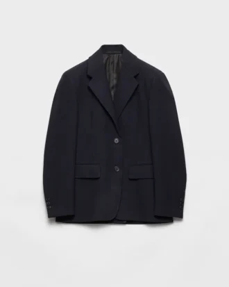 Chaqueta de un solo pecho con costura en forma de espiga