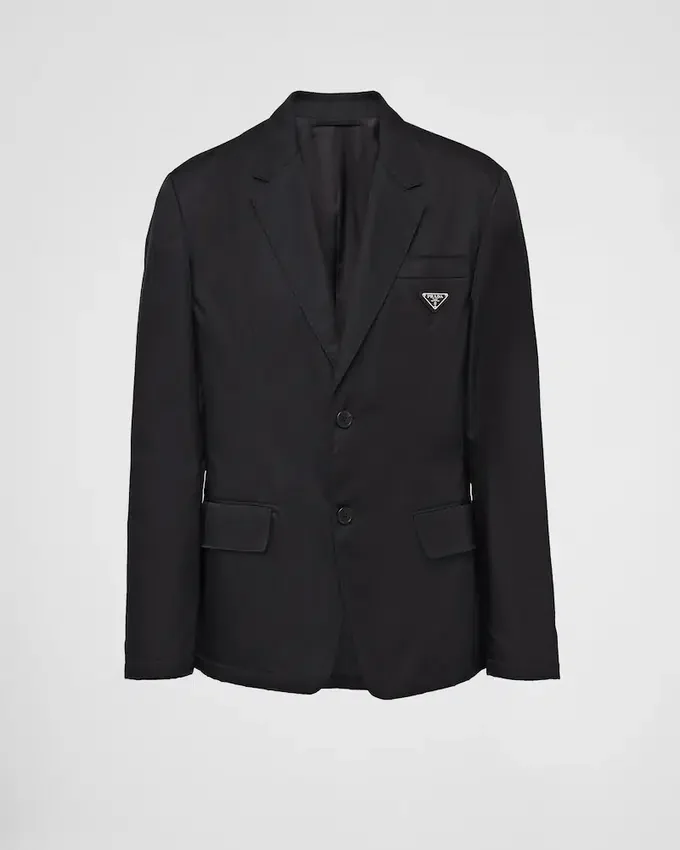 Chaqueta de un solo pecho de Re-Nylon Chaqueta de un solo pecho de Re-Nylon