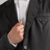 Chaqueta de un solo pecho de Re-Nylon Chaqueta de un solo pecho de Re-Nylon