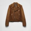 Chaqueta motera de gamuza