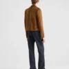 Chaqueta motera de gamuza