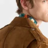 Chaqueta motera de gamuza