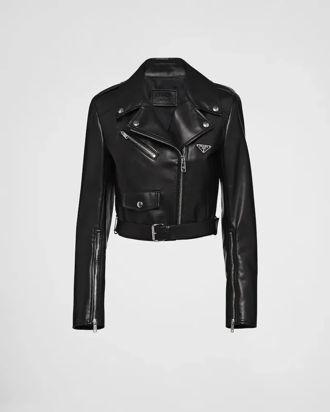 Chaqueta motera de piel napa Chaqueta motera de piel napa