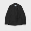 Chaqueta técnica de tafetán de doble botonadura Chaqueta técnica de tafetán de doble botonadura