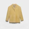 Chaqueta tipo cabán de gamuza