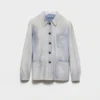 Chaqueta tipo cabán de gamuza