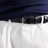Cinturón de cuero cepillado