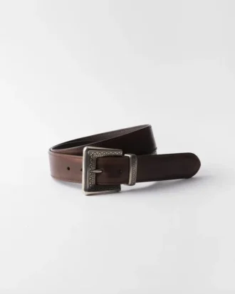 Cinturón de cuero envejecido