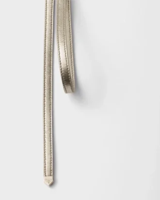 Cinturón de piel napa