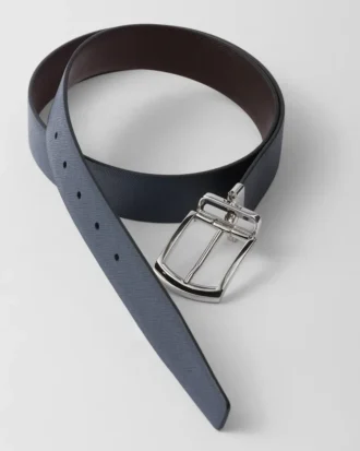 Cinturón reversible de piel Saffiano Cinturón reversible de piel Saffiano
