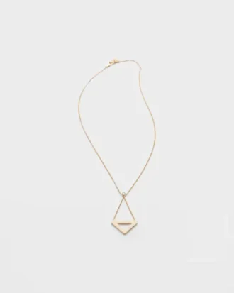 Collar con colgante recortado Eternal Gold en oro amarillo