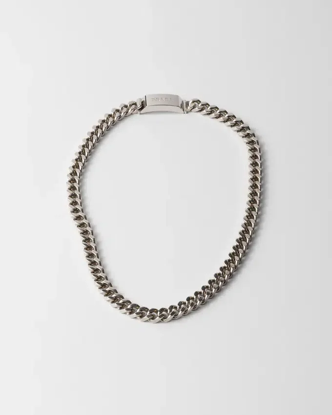 Collar de cadena de plata Collar de cadena de plata