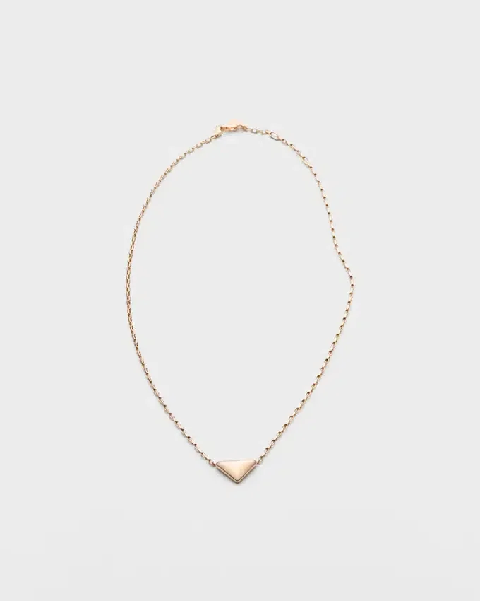 Collar Eternal Gold en oro rosa con colgante Nano Triangle Collar Eternal Gold en oro rosa con colgante Nano Triangle