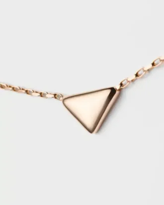 Collar Eternal Gold en oro rosa con colgante Nano Triangle Collar Eternal Gold en oro rosa con colgante Nano Triangle