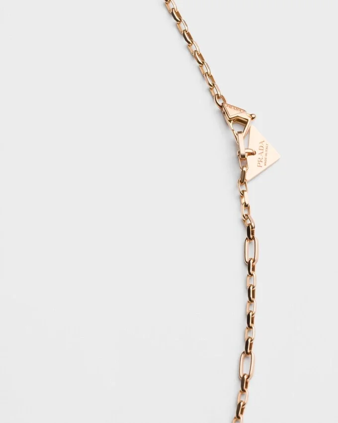 Collar Eternal Gold en oro rosa con colgante Nano Triangle Collar Eternal Gold en oro rosa con colgante Nano Triangle