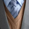 Corbata de mezcla de lino Corbata de mezcla de lino