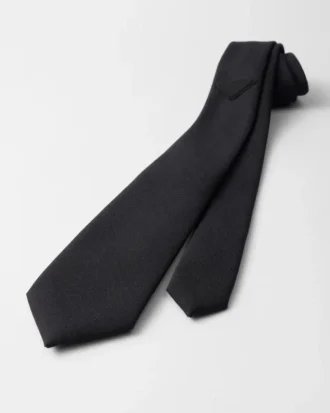 Corbata de mohair y seda