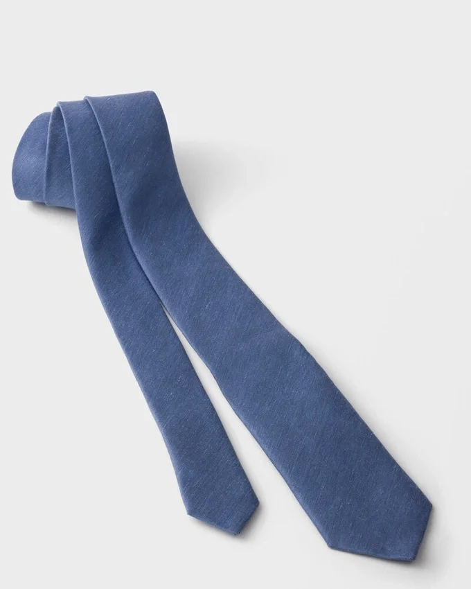Corbata de seda y lino Corbata de seda y lino