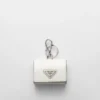 Estuche para audífonos de piel Saffiano con llavero