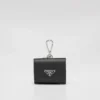 Estuche para audífonos de piel Saffiano con llavero