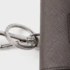 Estuche para audífonos de piel Saffiano con llavero